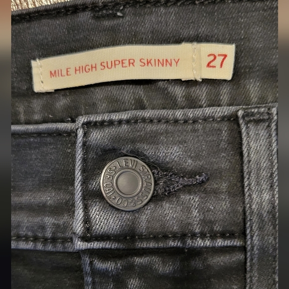 Levi's Mile High Super Skinny Jeans - 27 - Picture 5 of 9